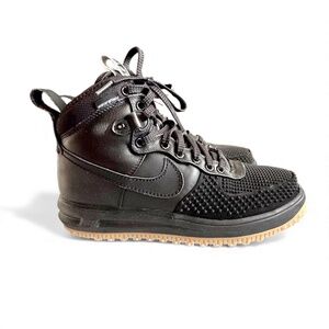 Nike Lunar Force 1 Duckboot Waterproof Sneaker Boots Men’s Size 9 | Black